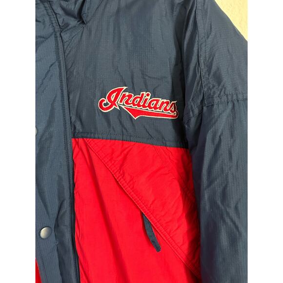 Vtg Starter Men's Cleveland Indians Diamond Collection MLB Jacket XLarge - Picture 3 of 11